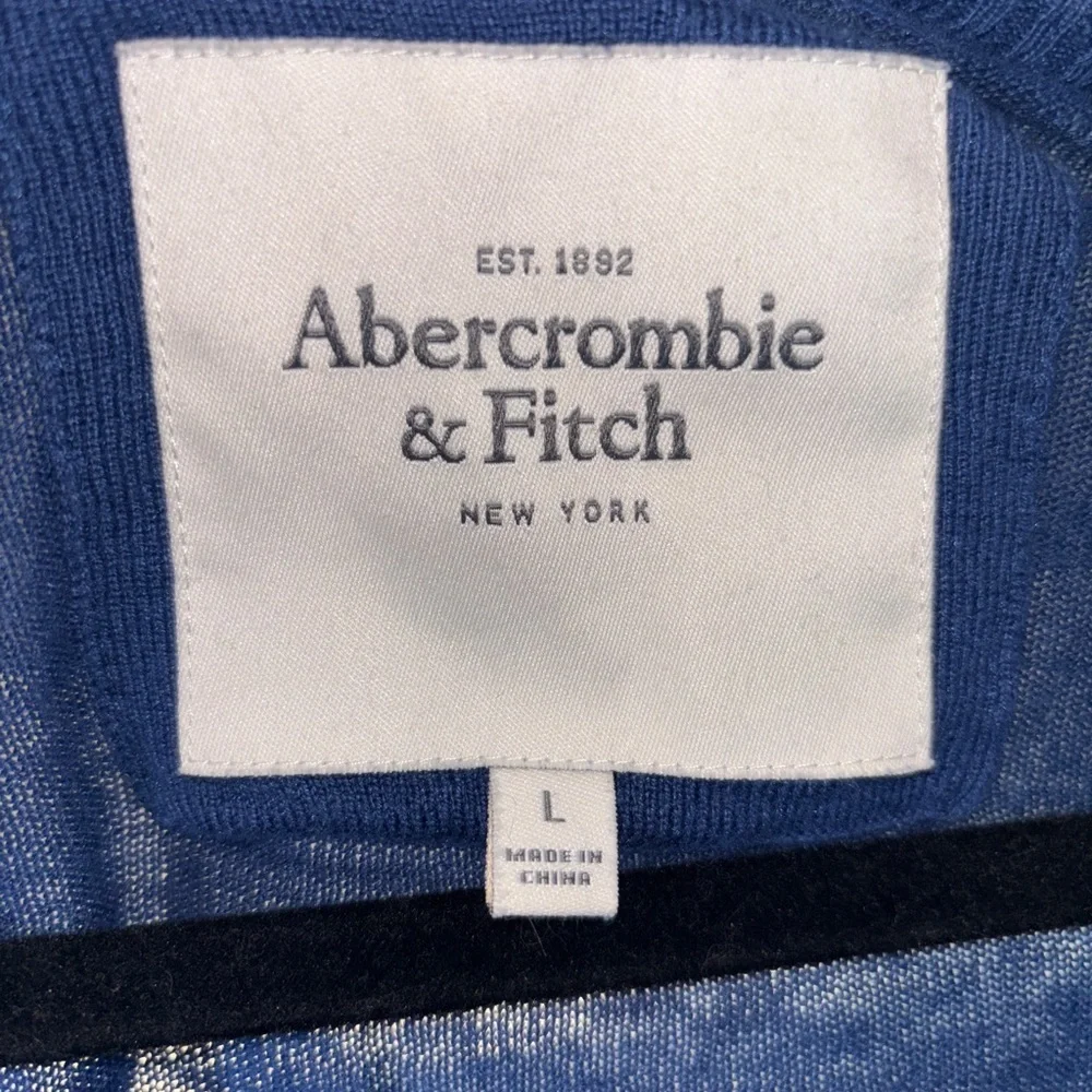 Abercrombie & Fitch Blue Knit Sweater cardigan